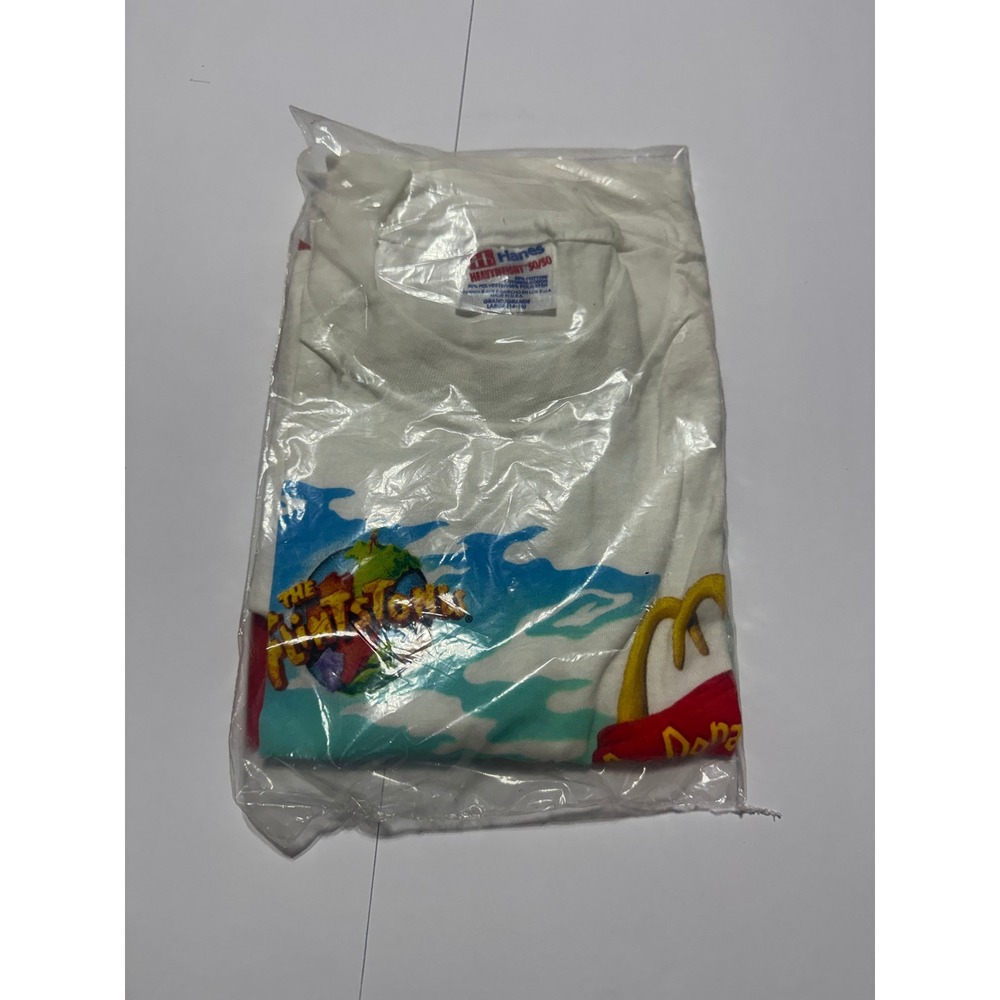 Vintage 1994 McDonalds The Flintstones Movie Promo Shirt Youth Large Hanes USA